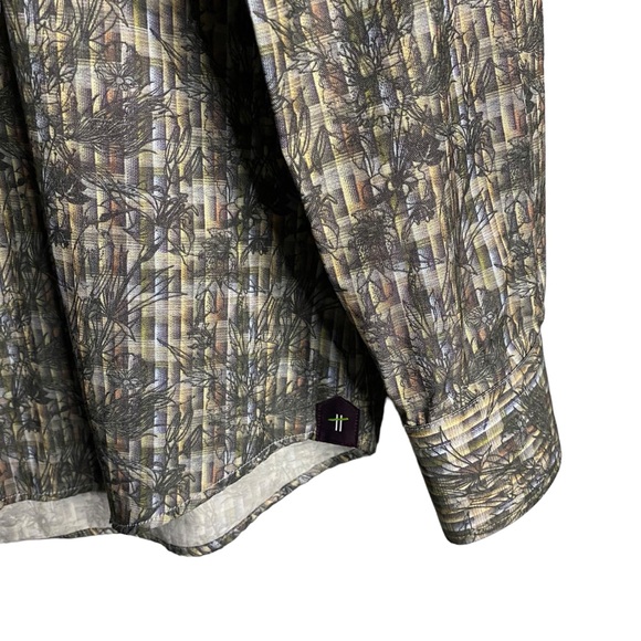 Franco Negretti Men's Floral Patterned Button Down Shirt - Picture 4 of 9